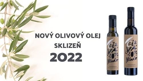 Olivové oleje z nové sklizně 2022